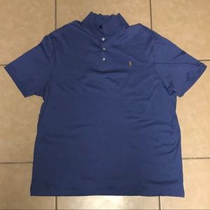 Men’s Ralph Lauren Classic Polo Shirt- Blue (2XL)